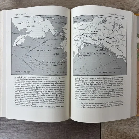 Vtg Alaska Hardcover 1988 Book Coffee Table Decor Michener 1st Ed 1st Print - Picture 9 of 12